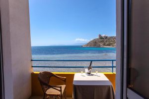 the sea views at Hotel Calamosca in Cagliari, Sardinia, Italy.