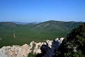 A view from Monte Timidone in Foresta Demaniale Porto Conte, in Alghero, northwest Sardinia.