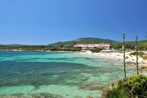 A view of Hotel Punta Negra in Fertilia, near Alghero, northwest Sardinia.